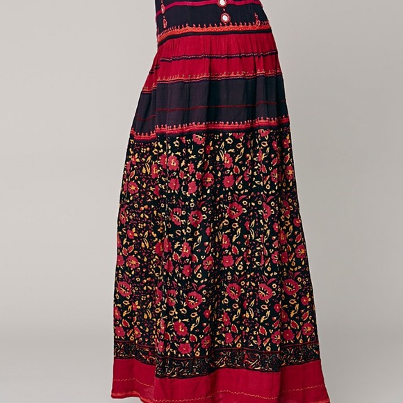 FIRM Free People Mirror Waist Skirt XS Elastic Black NWOT Boho - Picture 5 of 8